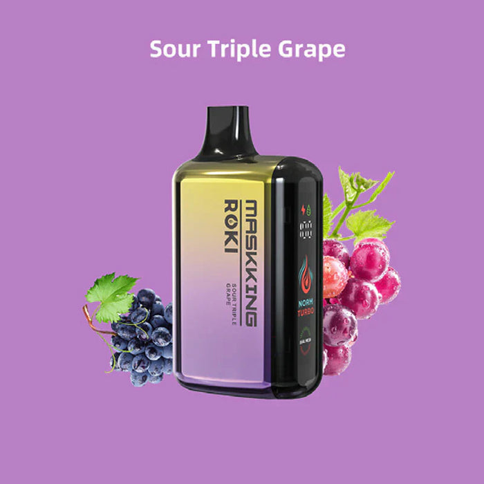 MASKKING ROKI 15K Sour Triple Grape / 20MG HYBRID Disposables MASKKING ROKI 15K | Downtown Smokes N Vapes