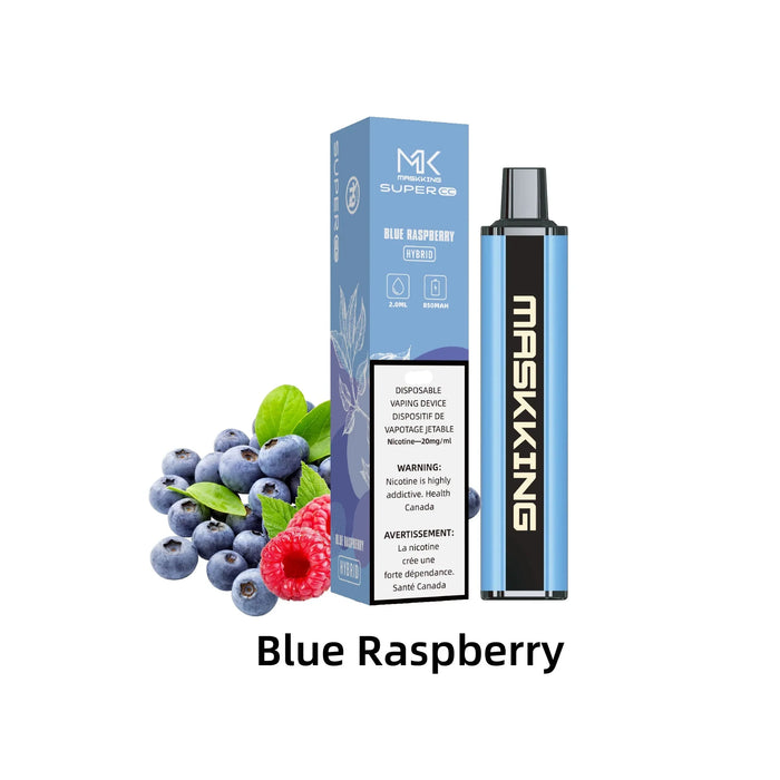 MASKKING SUPER CC HYBRID Blue Raspberry / 20MG Intense Disposables MASKKING SUPER CC HYBRID | Downtown Smokes N Vapes