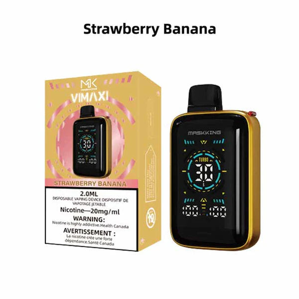 MASKKING VIMAXI 20K HYBRID DISPOSABLE Strawberry Banana / 20MG Intense Disposables MASKKING VIMAXI 20K HYBRID