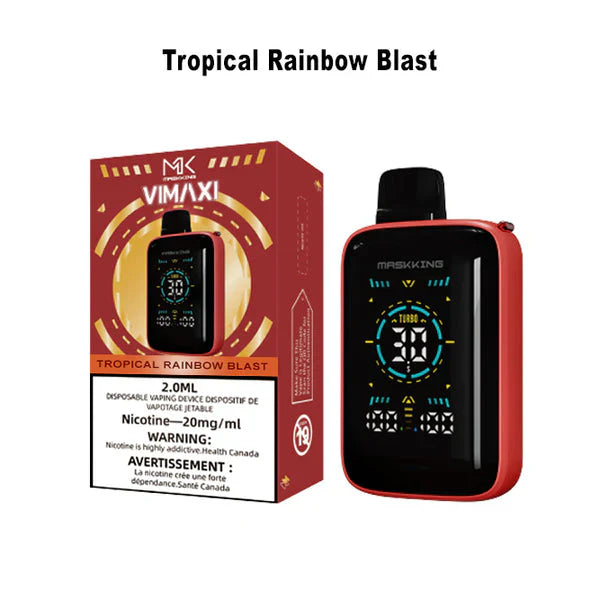 MASKKING VIMAXI 20K HYBRID DISPOSABLE Tropical Rainbow Blast / 20MG Intense Disposables MASKKING VIMAXI 20K HYBRID