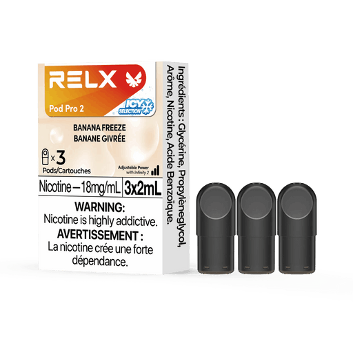 RELX POD PRO 2 Banana Freeze / 18MG Closed Pods RELX POD PRO 2 | Downtown Smokes N Vapes