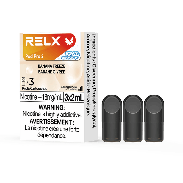 RELX POD PRO 2 Banana Freeze / 18MG Closed Pods RELX POD PRO 2 | Downtown Smokes N Vapes