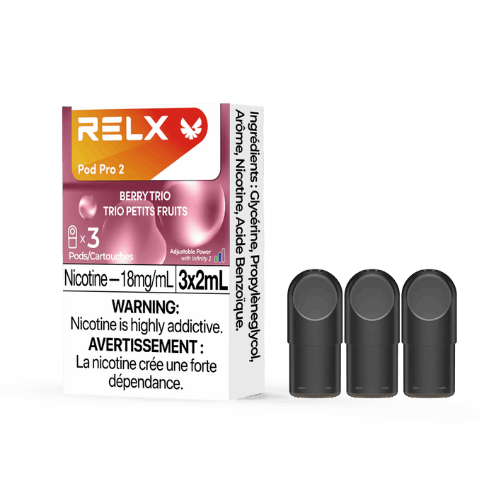 RELX POD PRO 2 Berry trio / 18MG Closed Pods RELX POD PRO 2 | Downtown Smokes N Vapes