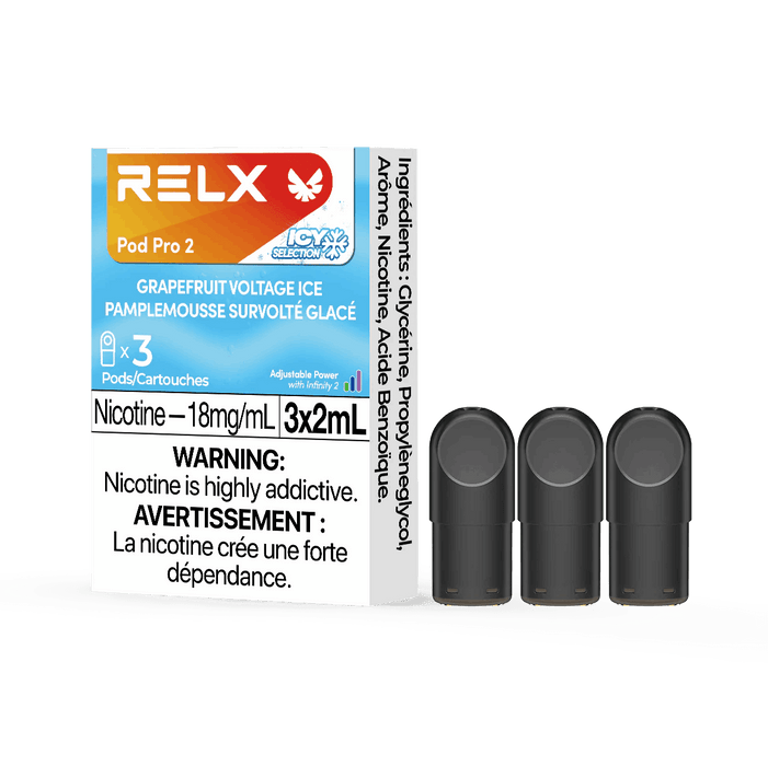 RELX POD PRO 2 Grapefruit Voltage Ice / 18MG Closed Pods RELX POD PRO 2 | Downtown Smokes N Vapes