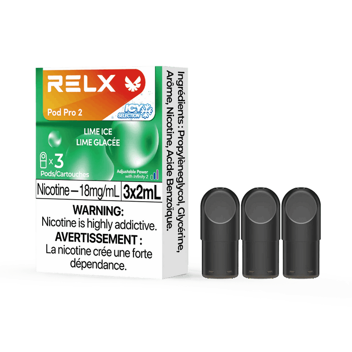 RELX POD PRO 2 Lime Ice / 18MG Closed Pods RELX POD PRO 2 | Downtown Smokes N Vapes