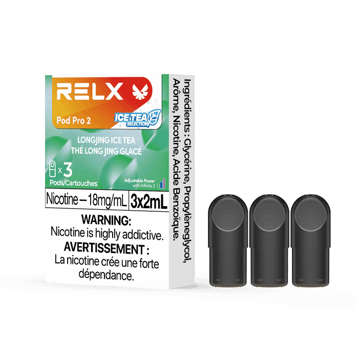 RELX POD PRO 2 Longjing Ice Tea / 18MG Closed Pods RELX POD PRO 2 | Downtown Smokes N Vapes