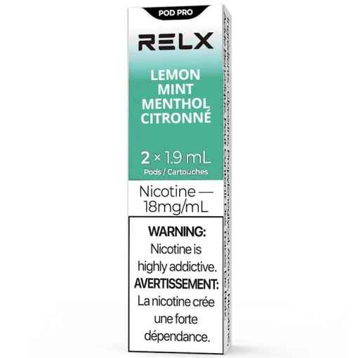 RELX Pod Pro Lemon Mint (formerly Zesty Menthol) / 18MG Closed Pods RELX Pod Pro | Downtown Smokes N Vapes
