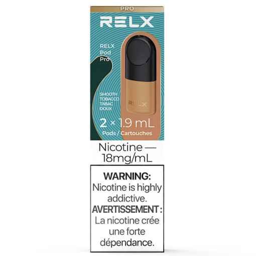 RELX Pod Pro Smooth Tobacco / 18MG Closed Pods RELX Pod Pro | Downtown Smokes N Vapes
