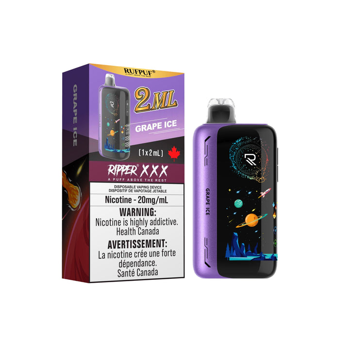 RUFPUF RIPPER XXX 100K GRAPE ICE Disposables RUFPUF RIPPER XXX 100K | Downtown Smokes N Vapes