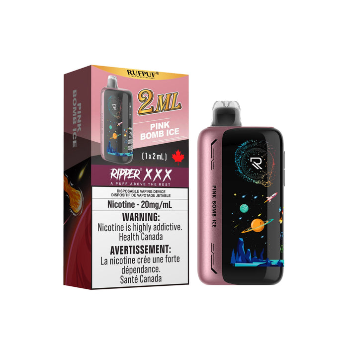 RUFPUF RIPPER XXX 100K PINK BOMB ICE Disposables RUFPUF RIPPER XXX 100K | Downtown Smokes N Vapes
