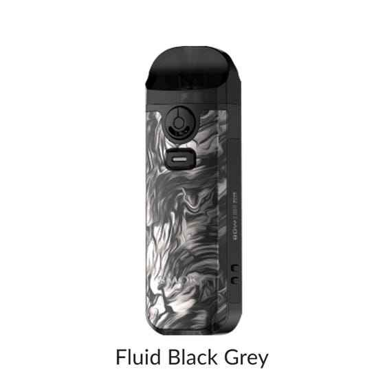 Smok Nord 4 80W Pod Kit [CRC Version] Fluid Black Grey Salt Nic Devices Smok Nord 4 80W Pod Kit [CRC Version]