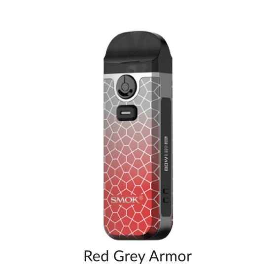 Smok Nord 4 80W Pod Kit [CRC Version] Red Grey Armor Salt Nic Devices Smok Nord 4 80W Pod Kit [CRC Version] | Downtown