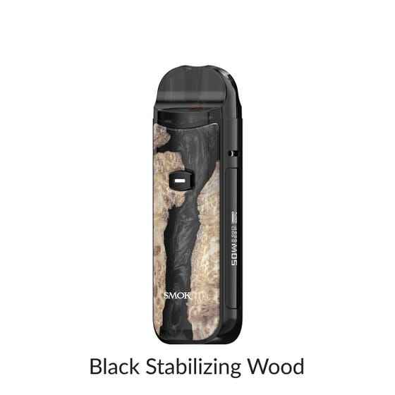 Smok Nord 50W Open Pod Kit [CRC Version] - Black Stabilizing Wood - Salt Nic Devices Smok Nord 50W Open Pod Kit [CRC