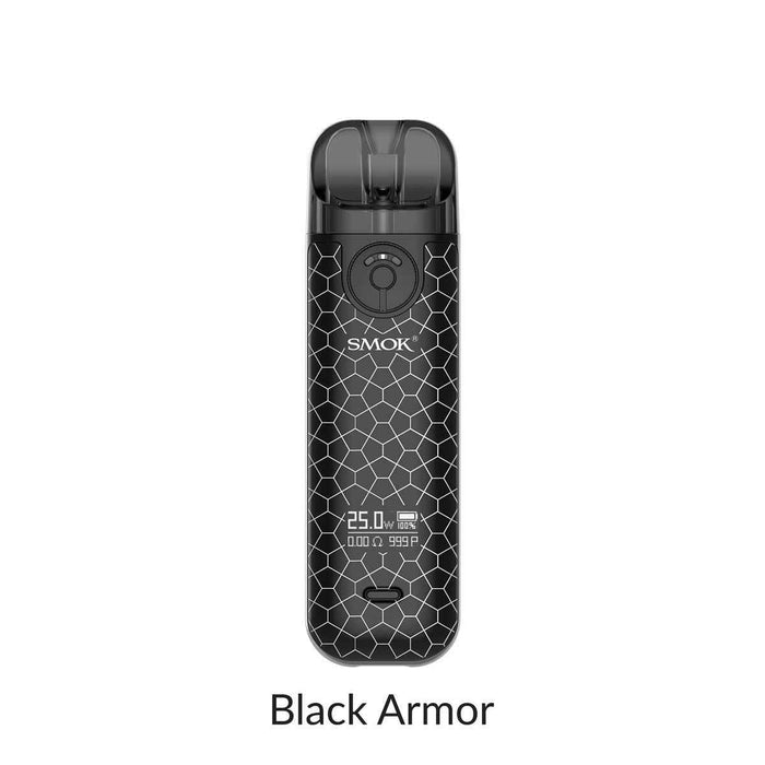 Smok Novo 4 Open Pod Kit [CRC Version] Black Armor Salt Nic Devices Smok Novo 4 Open Pod Kit [CRC Version] | Downtown