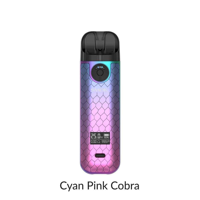 Smok Novo 4 Open Pod Kit [CRC Version] - Cyan Pink Cobra - Salt Nic Devices Smok Novo 4 Open Pod Kit [CRC Version]