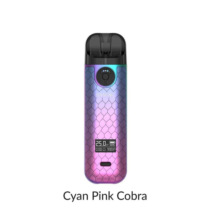 Smok Novo 4 Open Pod Kit [CRC Version] Cyan Pink Cobra Salt Nic Devices Smok Novo 4 Open Pod Kit [CRC Version]