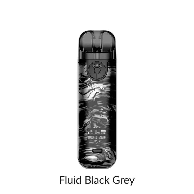 Smok Novo 4 Open Pod Kit [CRC Version] - Fluid Black Grey - Salt Nic Devices Smok Novo 4 Open Pod Kit [CRC Version]