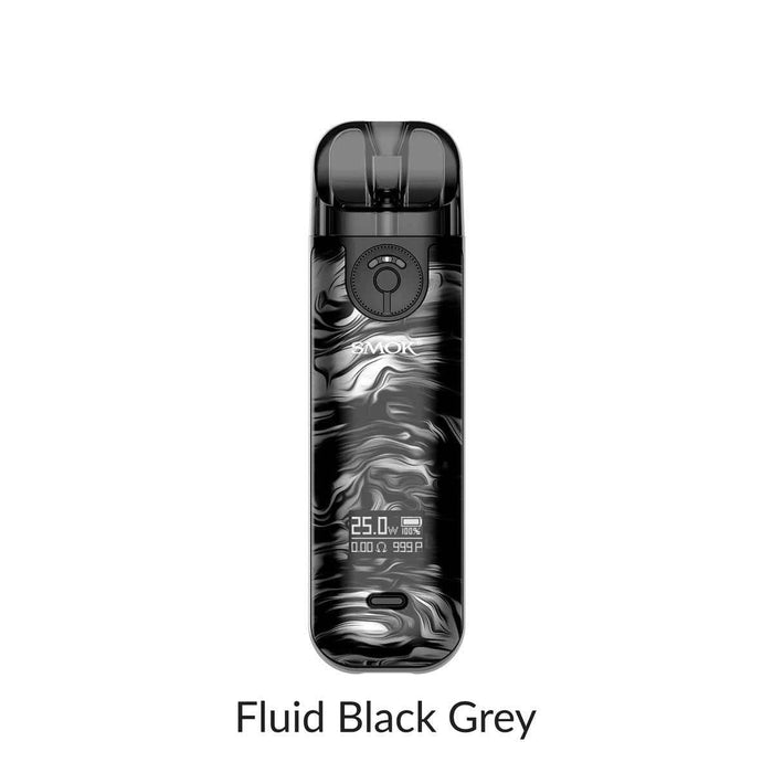 Smok Novo 4 Open Pod Kit [CRC Version] Fluid Black Grey Salt Nic Devices Smok Novo 4 Open Pod Kit [CRC Version]