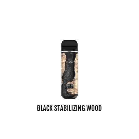 SMOK Novo X Pod Kit Black Stabilizing Wood Salt Nic Devices SMOK Novo X Pod Kit | Downtown Smokes N Vapes