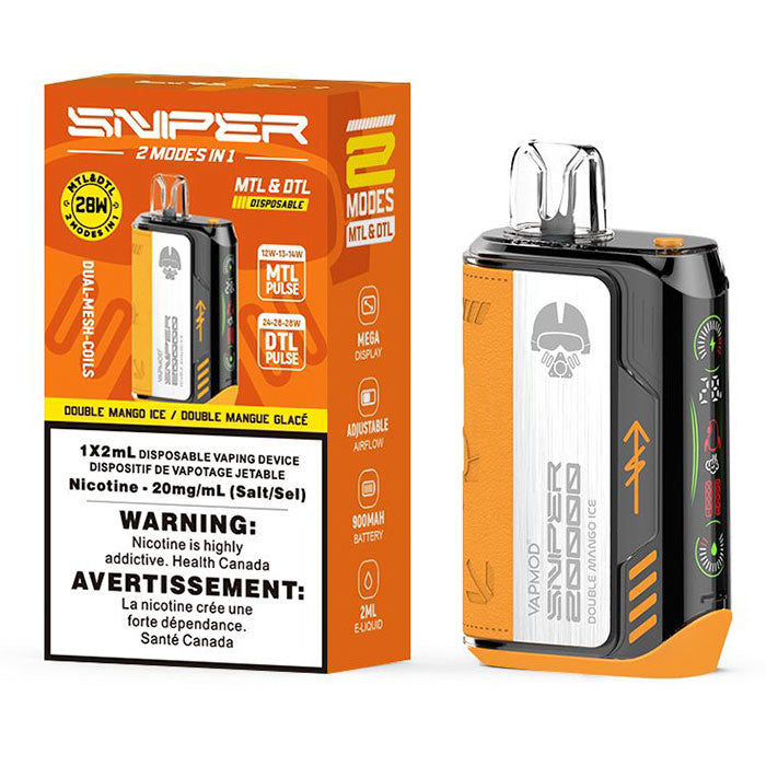 SNIPER 20K INTENSE 😉 Double Mango Ice / 20MG Intense Disposables SNIPER 20K INTENSE 😉 | Downtown Smokes N Vapes