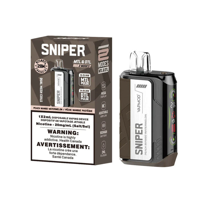 SNIPER 20K INTENSE 😉 Peach Mango Watermelon / 20MG Intense Disposables SNIPER 20K INTENSE 😉 | Downtown Smokes N Vapes