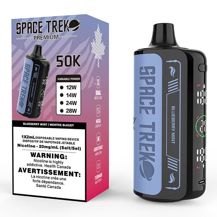SPACE TREK PREMIUM 50K DISPOSABLE VAPE Blueberry Mint / 20MG Disposables SPACE TREK PREMIUM 50K DISPOSABLE VAPE
