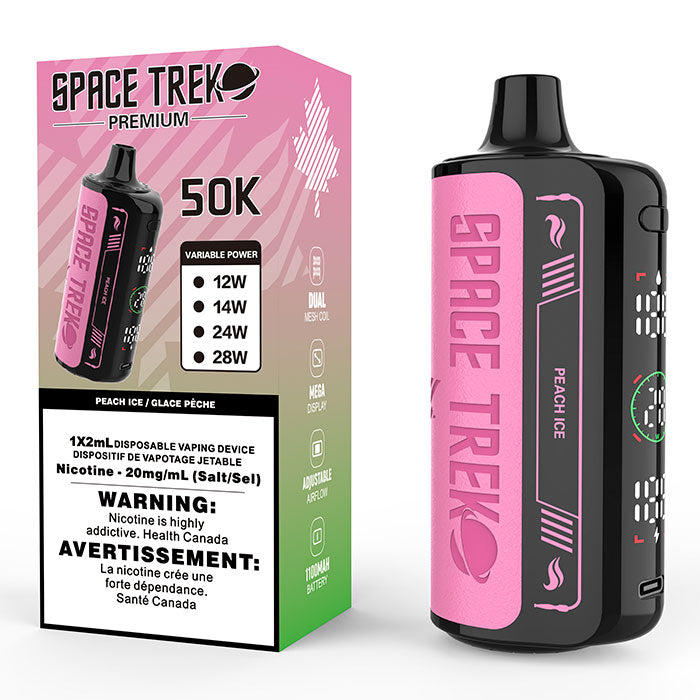 SPACE TREK PREMIUM 50K DISPOSABLE VAPE Peach Ice / 20MG Disposables SPACE TREK PREMIUM 50K DISPOSABLE VAPE | Downtown