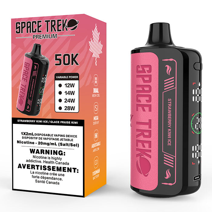 SPACE TREK PREMIUM 50K DISPOSABLE VAPE Strawberry Kiwi Ice / 20MG Disposables SPACE TREK PREMIUM 50K DISPOSABLE VAPE