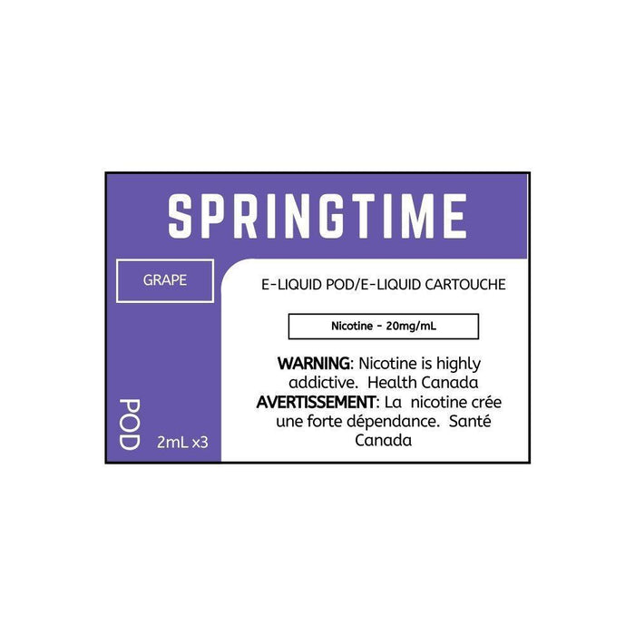 SPRING TIME PODS Grape / 20MG Closed Pods SPRING TIME PODS | Downtown Smokes N Vapes