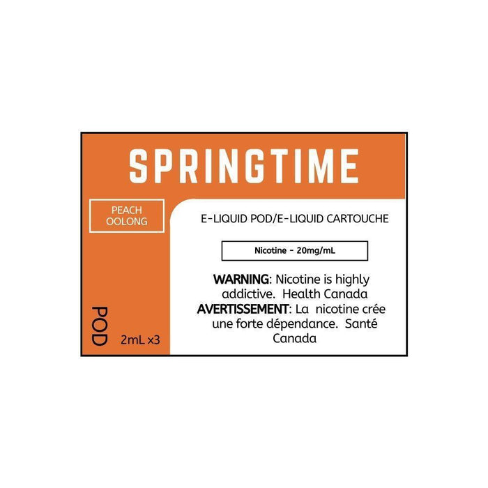 SPRING TIME PODS Peach Oolong / 20MG Closed Pods SPRING TIME PODS | Downtown Smokes N Vapes