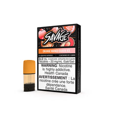 STLTH PREMIUM POD PACKS Orange Mango Guava ICE by SAVAGE / 20MG Closed Pods STLTH PREMIUM POD PACKS | Downtown Smokes N