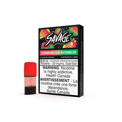 STLTH PREMIUM POD PACKS Strawberry Kiwi Watermelon by SAVAGE / 20MG Closed Pods STLTH PREMIUM POD PACKS | Downtown