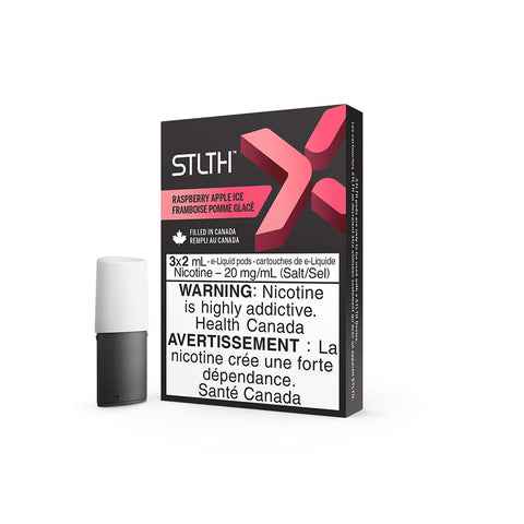 STLTH X POD PACKS RASPBERRY APPLE ICE / 20MG Closed Pods STLTH X POD PACKS | Downtown Smokes N Vapes