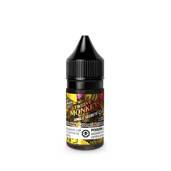 TWELVE MONKEYS SALT NIC 30ML JUNGLE SECRETS / 10MG Salt Nic TWELVE MONKEYS SALT NIC 30ML | Downtown Smokes N Vapes