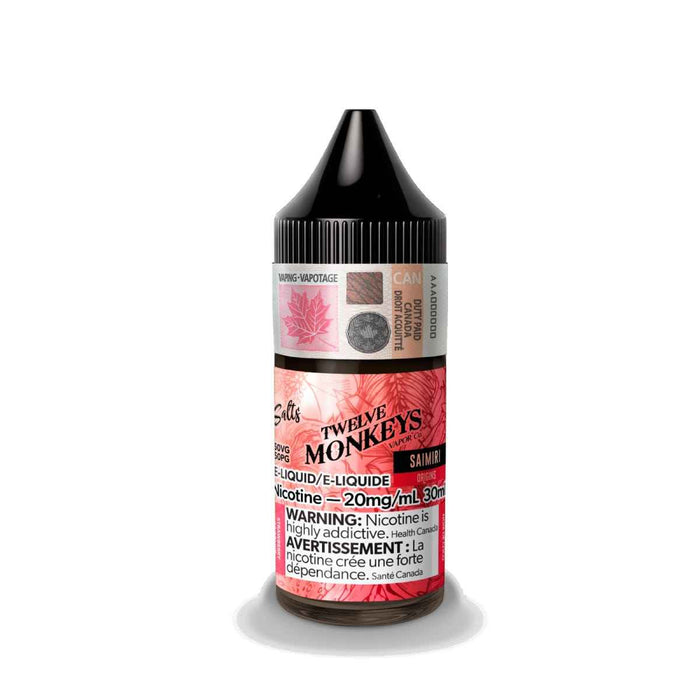 TWELVE MONKEYS SALT NIC 30ML SAIMIRI / 10MG Salt Nic TWELVE MONKEYS SALT NIC 30ML | Downtown Smokes N Vapes