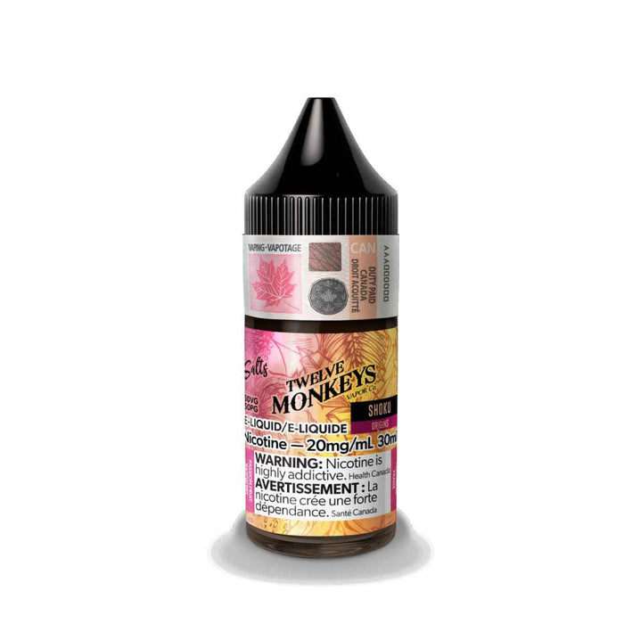TWELVE MONKEYS SALT NIC 30ML SHOKU / 10MG Salt Nic TWELVE MONKEYS SALT NIC 30ML | Downtown Smokes N Vapes