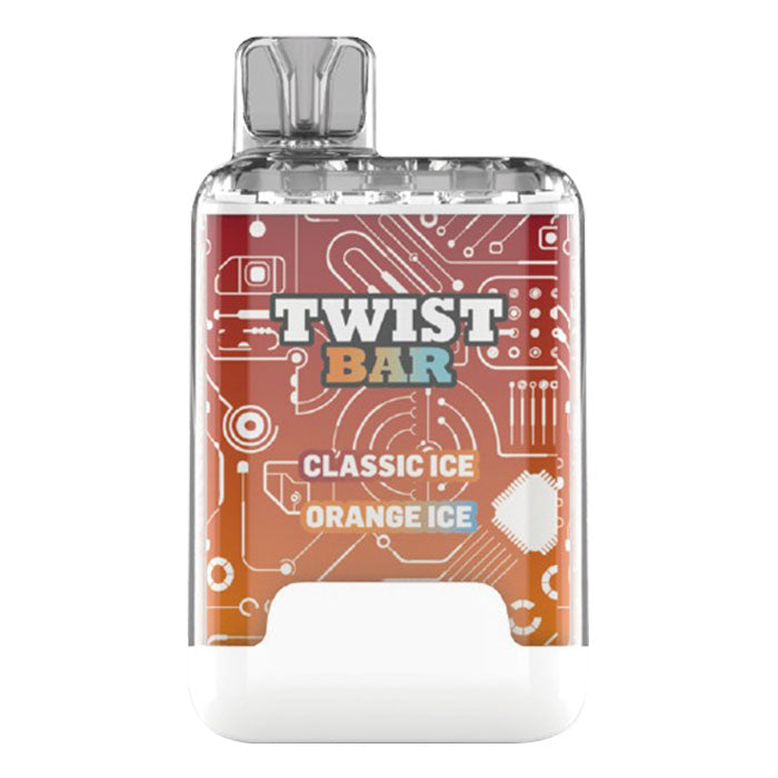 Twist bar Disposable Vape 10K Puffs (20MG Intense) Classic Ice / Orange Ice / 20MG Intence Disposables Twist Bar
