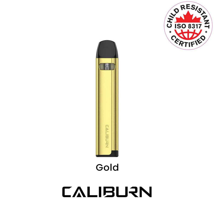 Uwell Caliburn A2S Pod Kit [CRC Version] Gold Salt Nic Devices Uwell Caliburn A2S Pod Kit [CRC Version] | Downtown