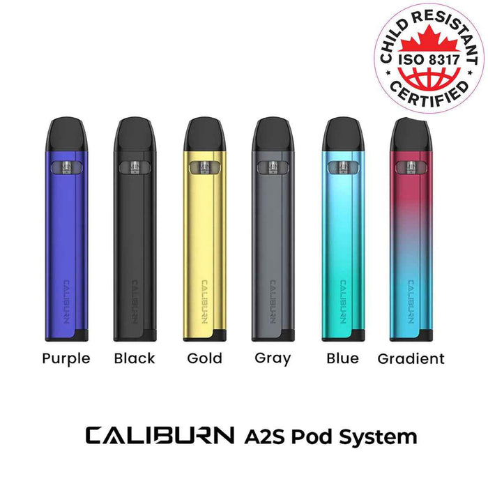 Uwell Caliburn A2S Pod Kit [CRC Version] Salt Nic Devices Uwell Caliburn A2S Pod Kit [CRC Version] | Downtown Smokes N