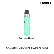 UWELL CALIBURN G3 LITE OPEN POD KIT Canvas Green Salt Nic Devices UWELL CALIBURN G3 LITE OPEN POD KIT | Downtown Smokes