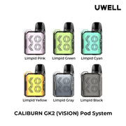 UWELL CALIBURN GK2 VISION POD KIT Salt Nic Devices UWELL CALIBURN GK2 VISION POD KIT | Downtown Smokes N Vapes
