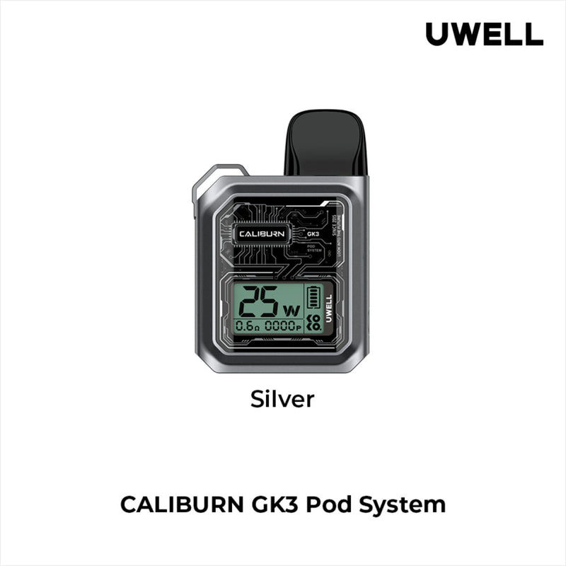 UWELL CALIBURN GK3 OPEN POD KIT Gray Salt Nic Devices UWELL CALIBURN GK3 OPEN POD KIT | Downtown Smokes N Vapes