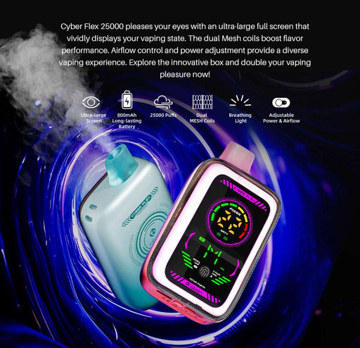 VABEEN CYBER FLEX 25K DISPOSABLE Disposables VABEEN CYBER FLEX 25K DISPOSABLE | Downtown Smokes N Vapes