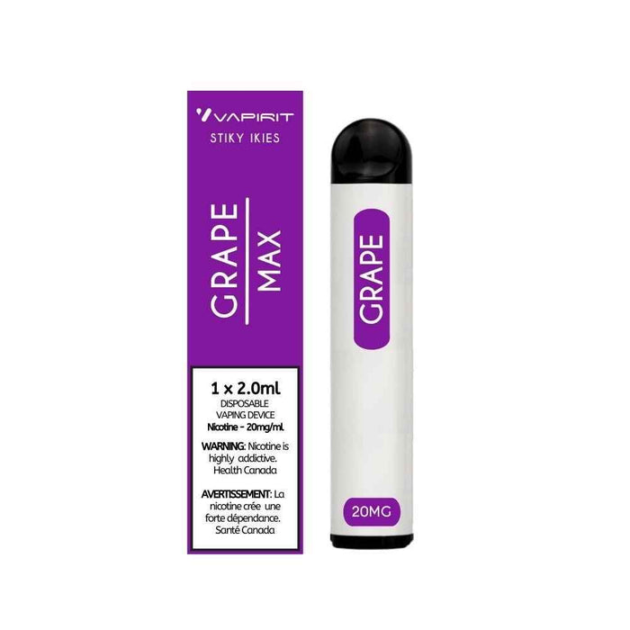VAPIRIT DISPOSABLE VAPE Grape Ice / 20MG Intense Disposables VAPIRIT DISPOSABLE VAPE | Downtown Smokes N Vapes