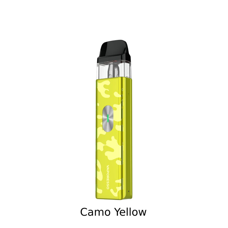 VAPORESSO XROS 4 MINI OPEN POD KIT Camo Yellow Salt Nic Devices VAPORESSO XROS 4 MINI OPEN POD KIT | Downtown Smokes N