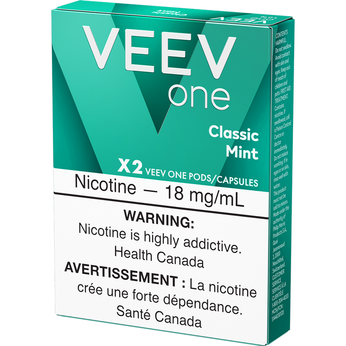 VEEV ONE PODS VEEV ONE CLASSIC MINT 1.6% Closed Pods VEEV ONE PODS | Downtown Smokes N Vapes