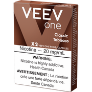 VEEV ONE PODS VEEV ONE CLASSIC TOBACCO 1.8% Closed Pods VEEV ONE PODS | Downtown Smokes N Vapes