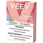 VEEV ONE PODS VEEV ONE CORAL PINK 1.8% Closed Pods VEEV ONE PODS | Downtown Smokes N Vapes