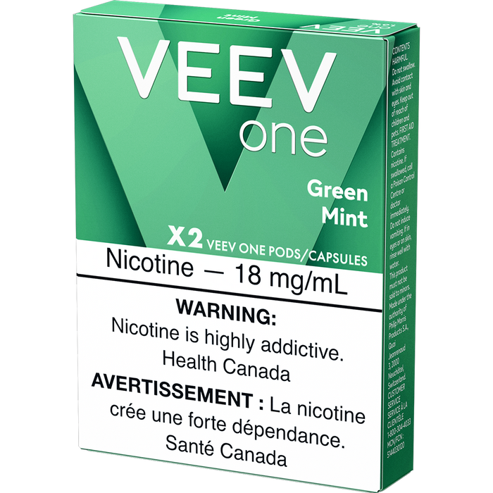 VEEV ONE PODS VEEV ONE GREEN MINT 1.6% Closed Pods VEEV ONE PODS | Downtown Smokes N Vapes