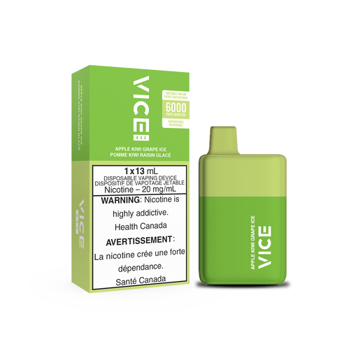 VICE Box APPLE KIWI GRAPE ICE / 20MG Disposables VICE Box | Downtown Smokes N Vapes